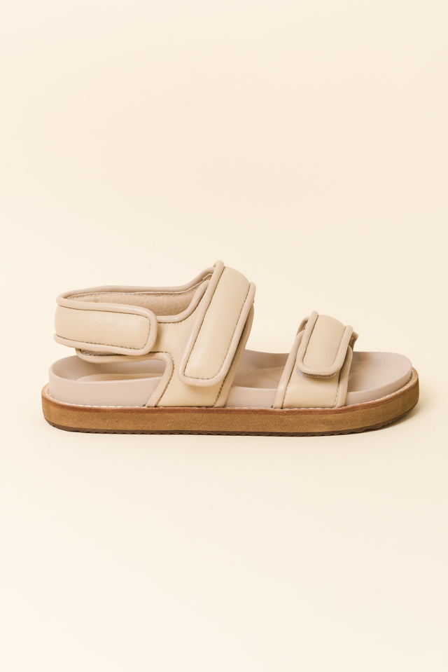 Peta Beige Leather Strappy Sandal image 1