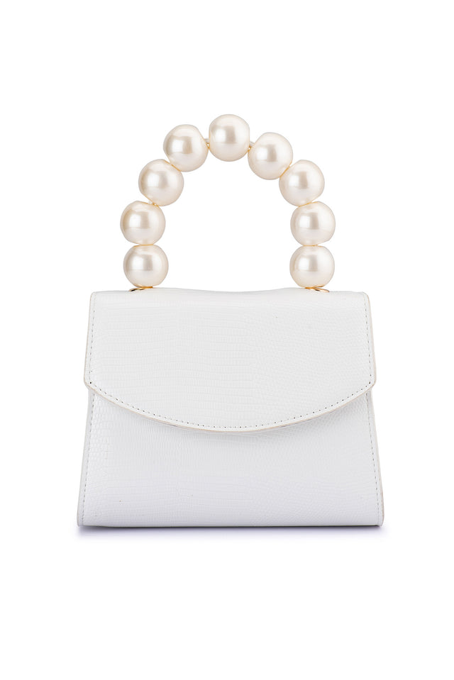 Peta White Pearl Bag