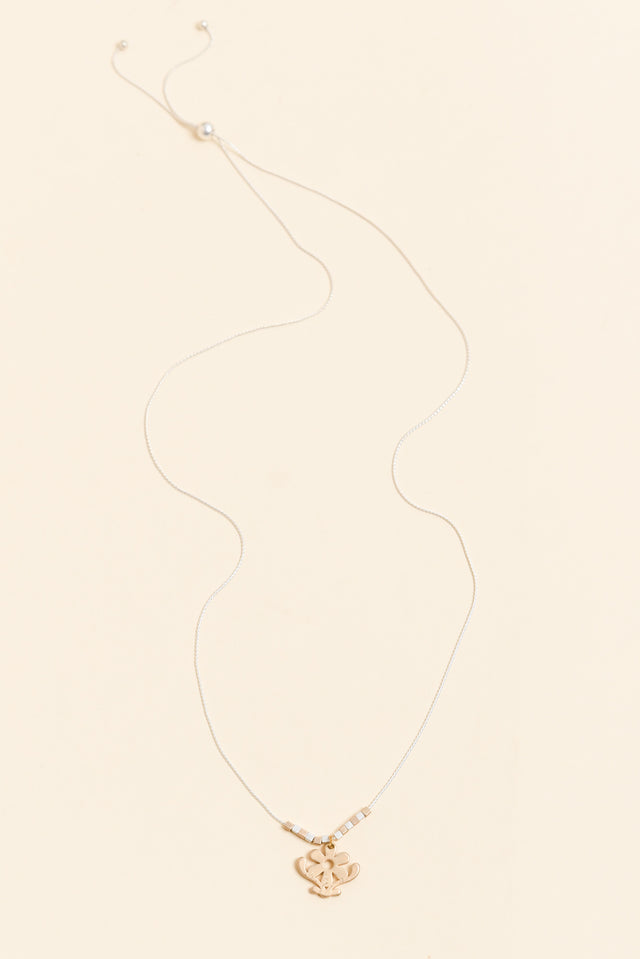 Petrina Gold Daisy Pendant Necklace image 1