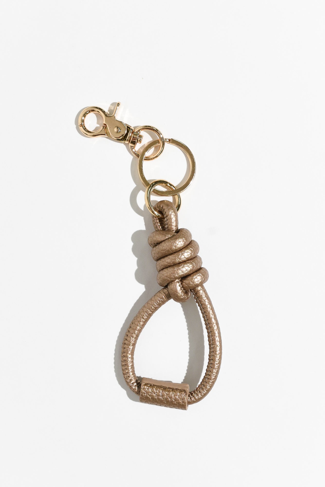 Knotted Rope Key Rings Piccolo Bronze Knot Keyring - Blue Bungalow AU