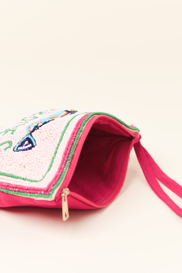 Pink Sardines Beaded Clutch image 3