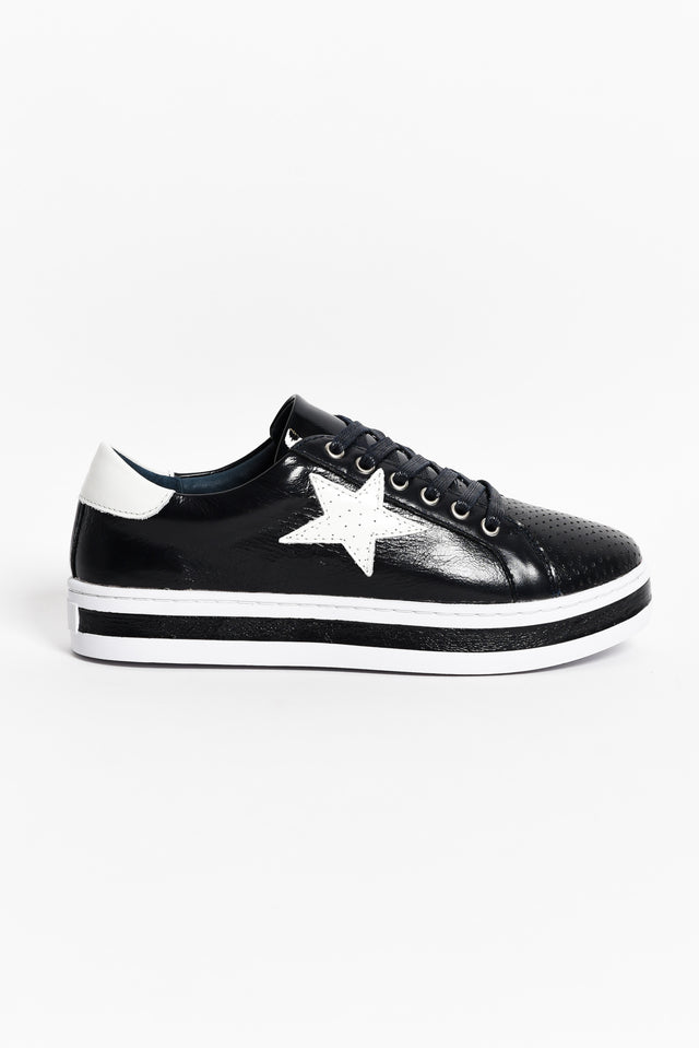 Pixie Star Navy White Leather Sneaker