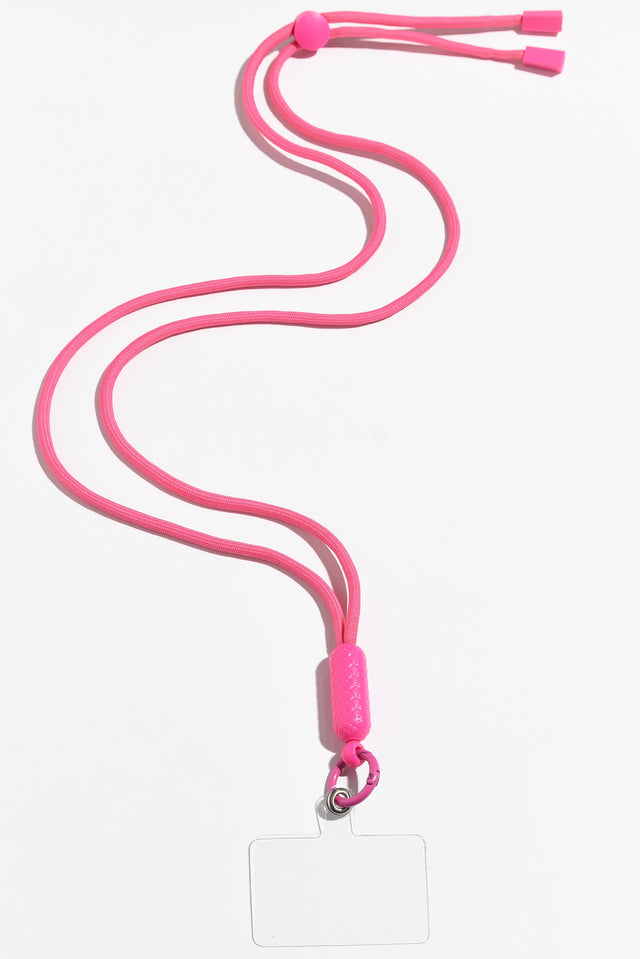 Pop Pink Phone Lanyard