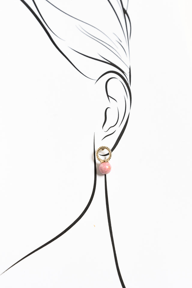 Porta Pink Pendant Earrings image 2