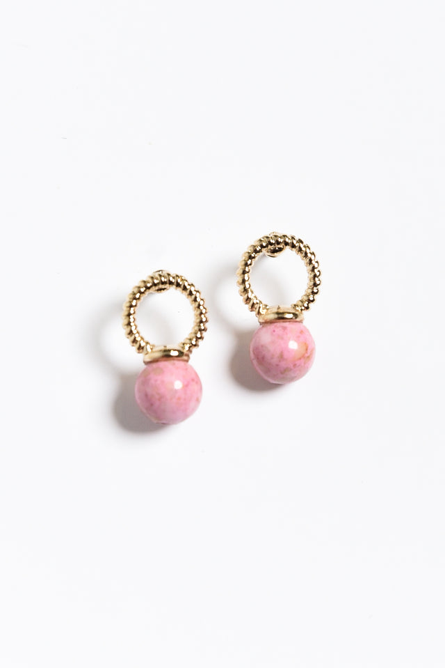 Porta Pink Pendant Earrings image 1