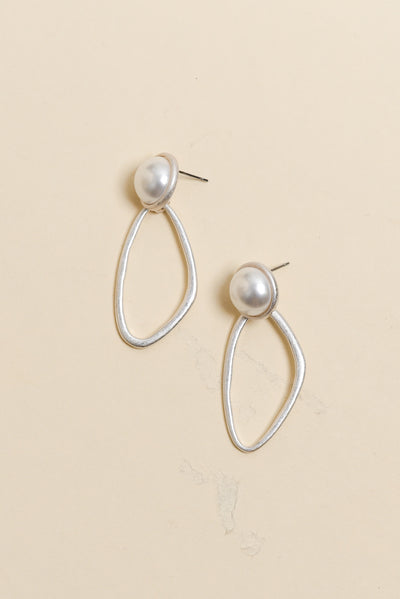 Portia Silver Drop Earrings