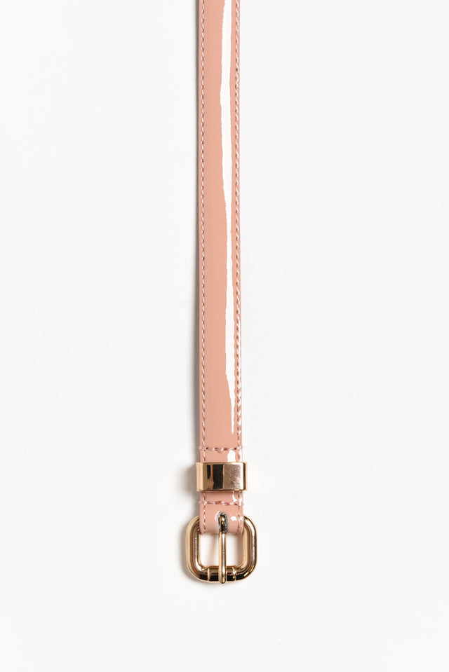 Queens Blush Patent Leather Belt image 2