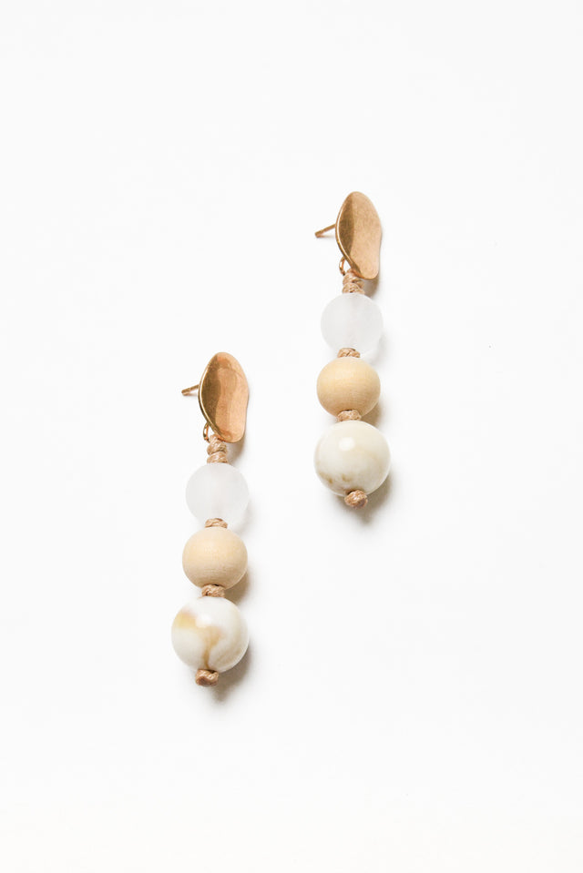 Radley Natural Bead Drop Earrings image 1