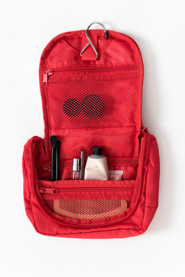 Rae Red Small Toiletry Organiser