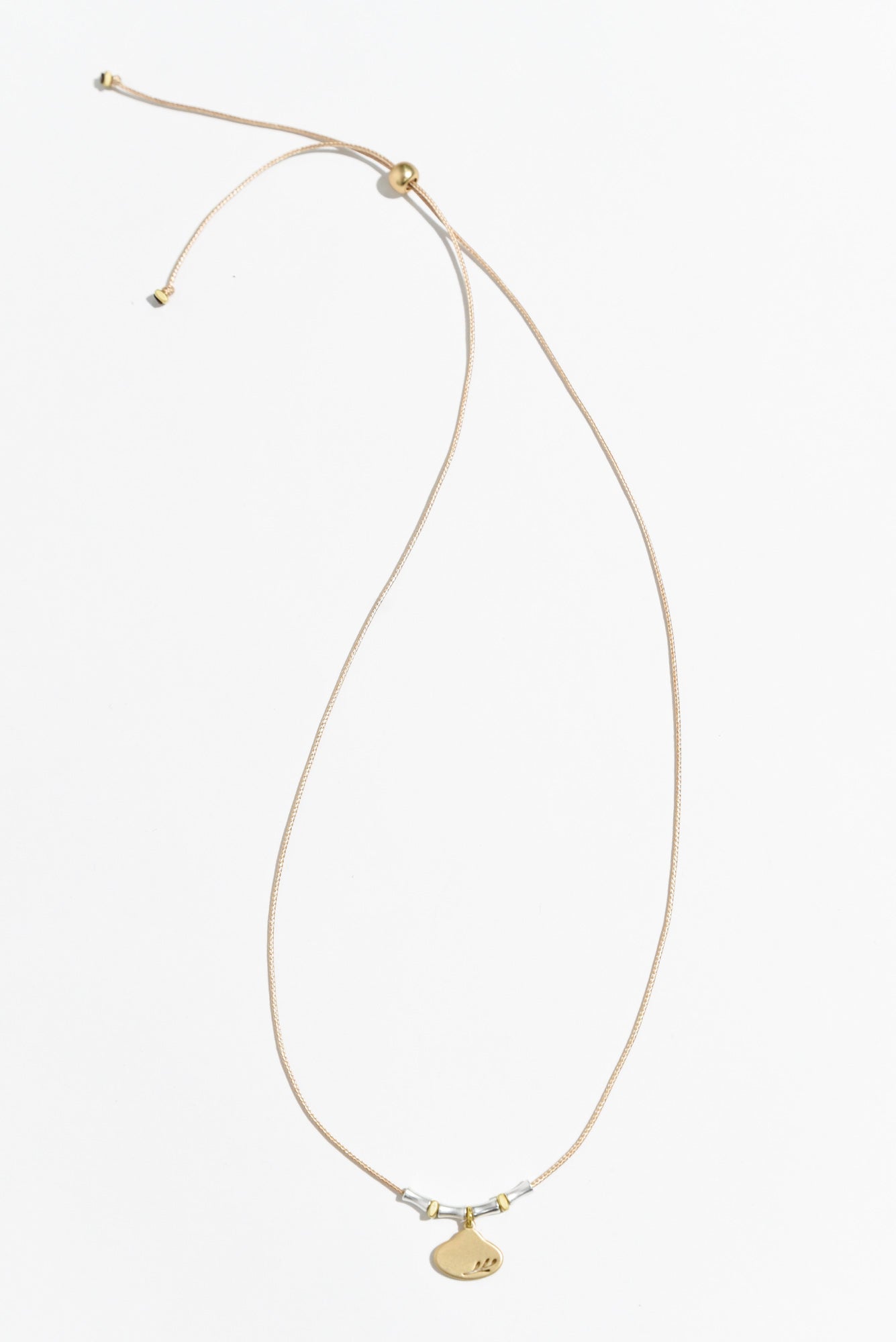 Raelyn Gold Leaf Pendant Necklace Blue Bungalow AU