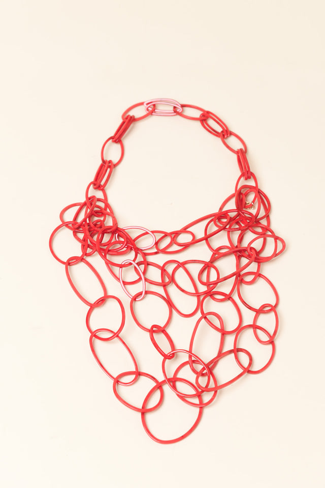 Raffi Red Linked Necklace