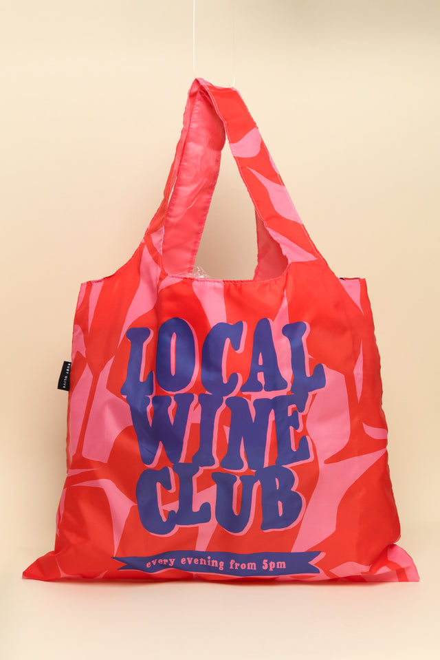 Red Wine Club Reuseable Shopping Bag