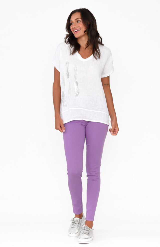 Reed Lilac Stretch Cotton Pants