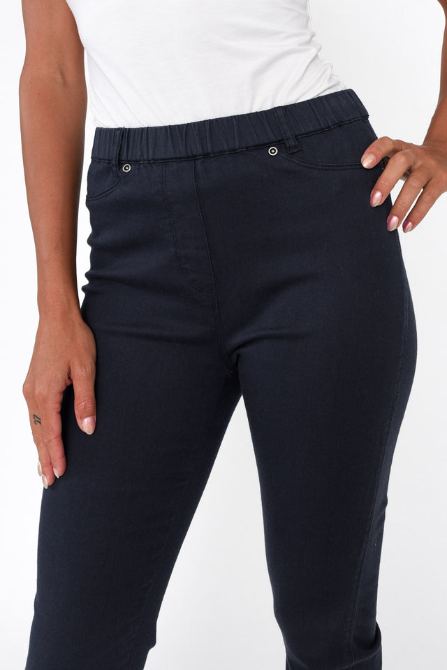 Women's Mid Rise Stretch Cotton Pants Stone Size 14