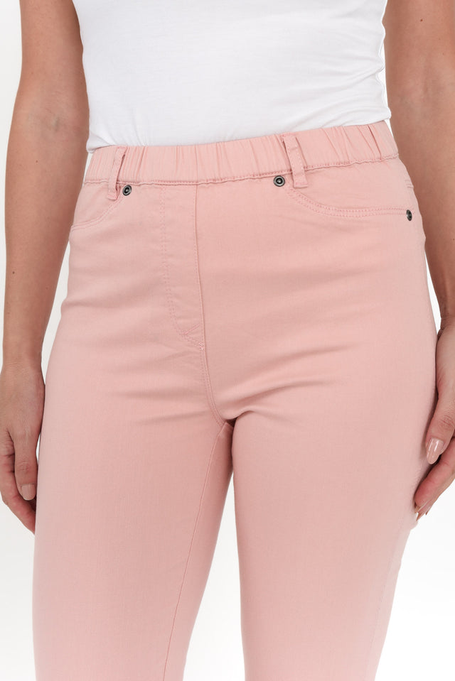 Reed Pink Stretch Cotton Capri Pants image 6