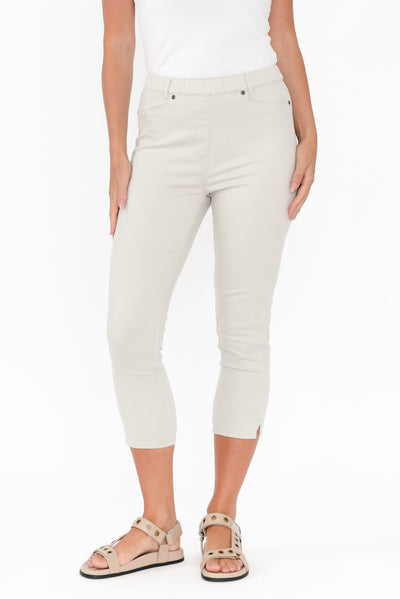 Reed Stone Stretch Cotton Capri Pants