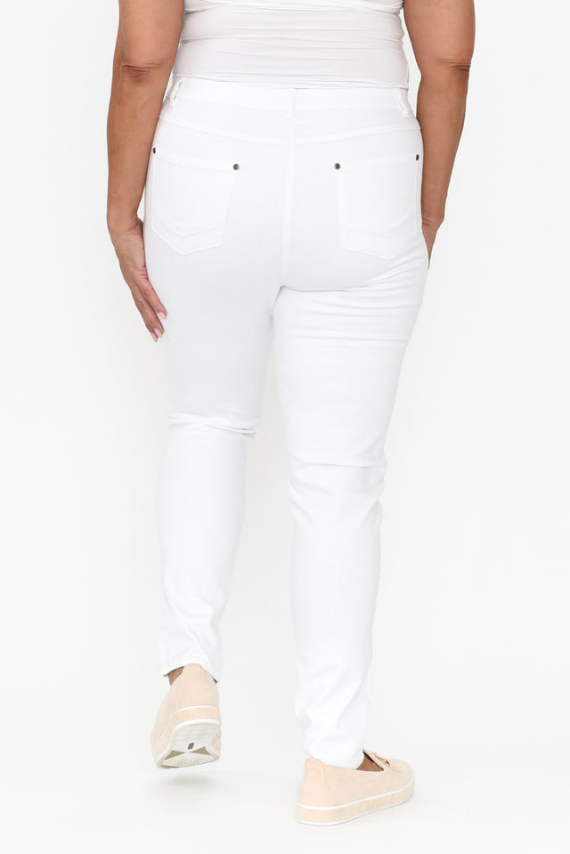Reed White Stretch Cotton Pants image 14