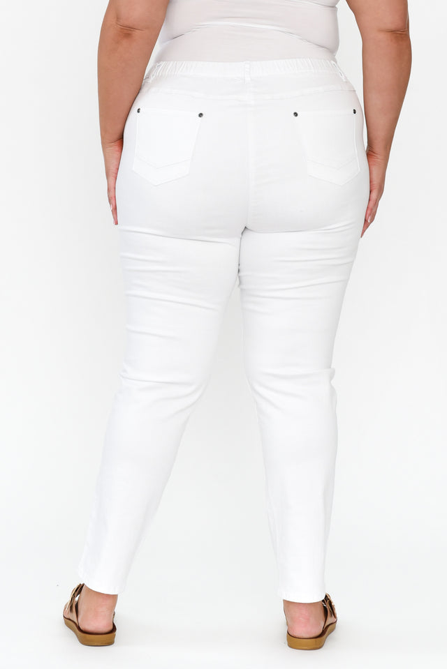 Reed White Stretch Cotton Pants image 10