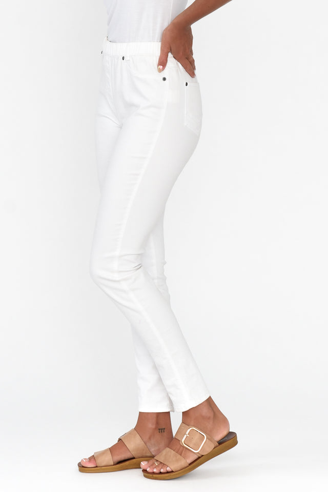 Reed White Stretch Cotton Pants image 4