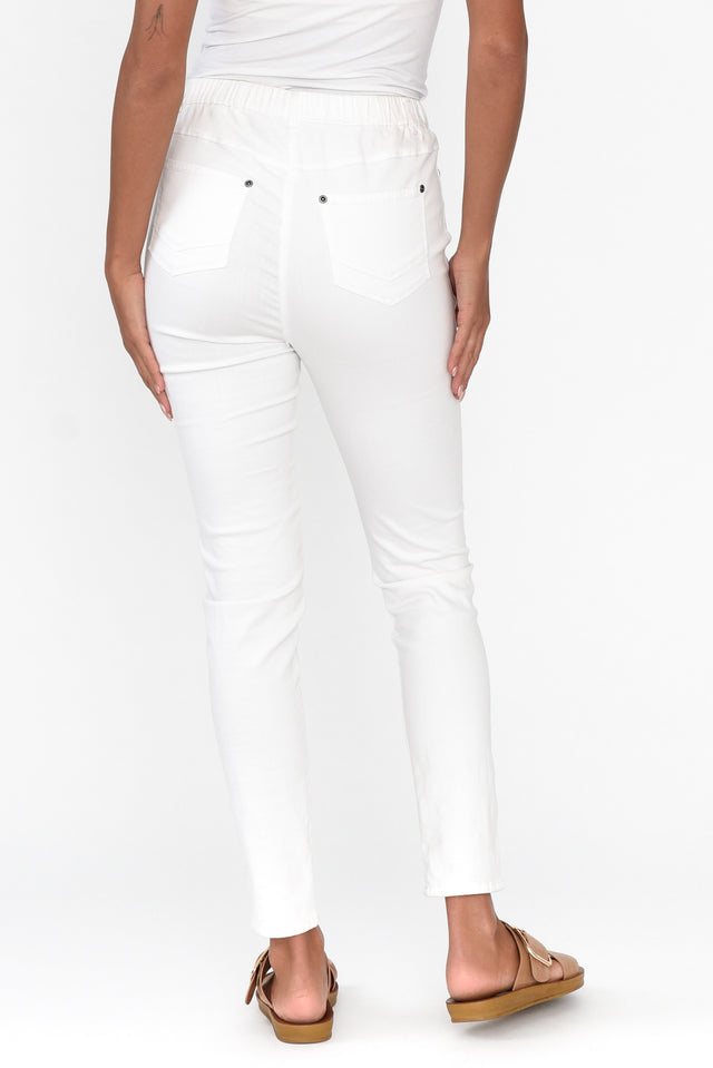 Reed White Stretch Cotton Pants image 4