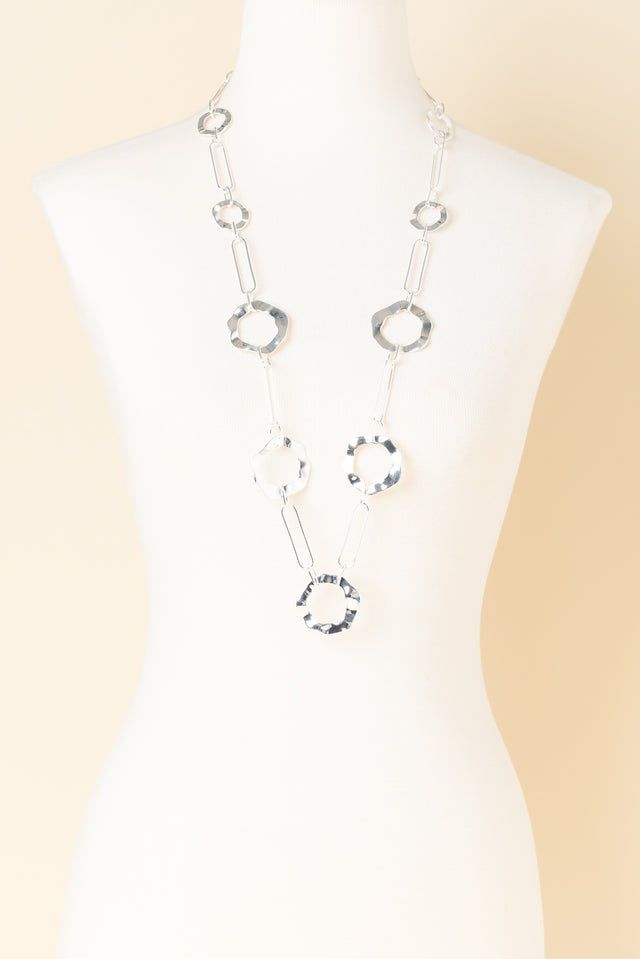 Remi Silver Ring Link Necklace