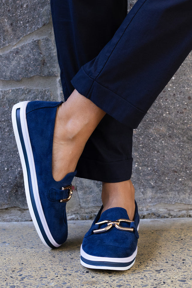 Nature Navy Platform Loafer