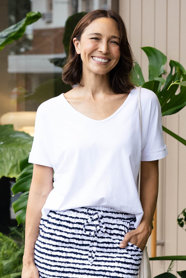 Toronto White Cotton Tee