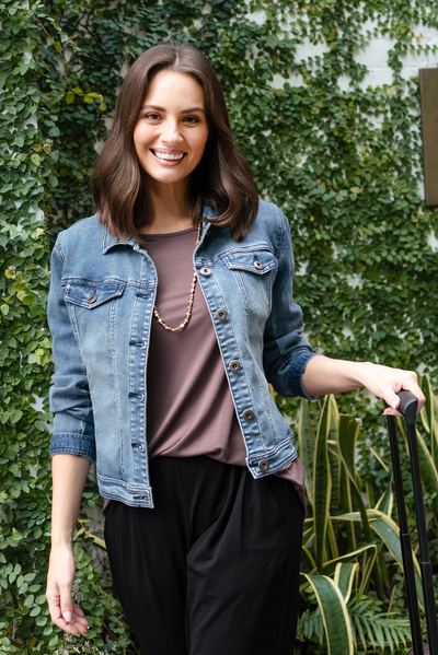 Camille Dark Denim Jacket