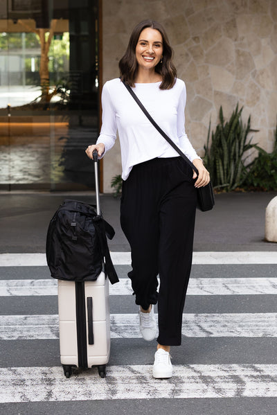 Rosella Black Bamboo Pants