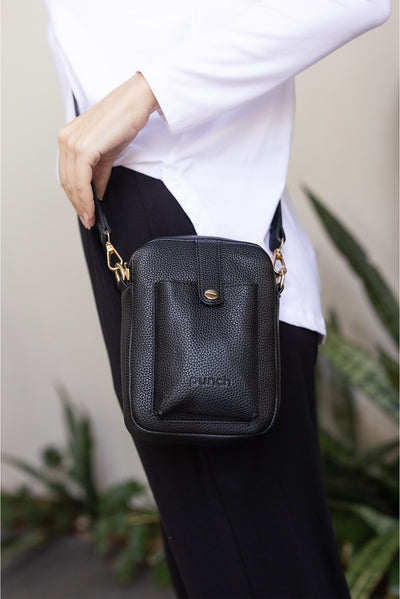 Charlie Black Crossbody Bag