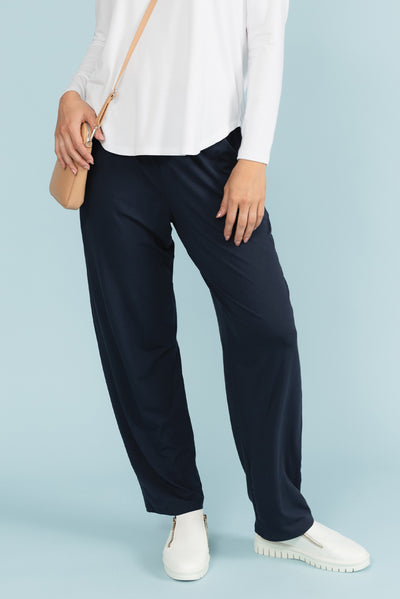 Rosella Navy Bamboo Pants
