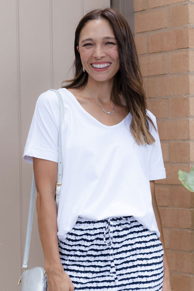 Toronto White Cotton Tee