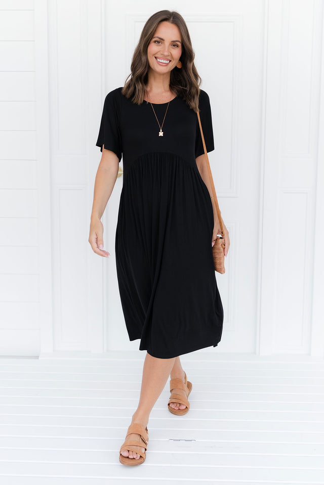 Dalton Black Crescent Dress