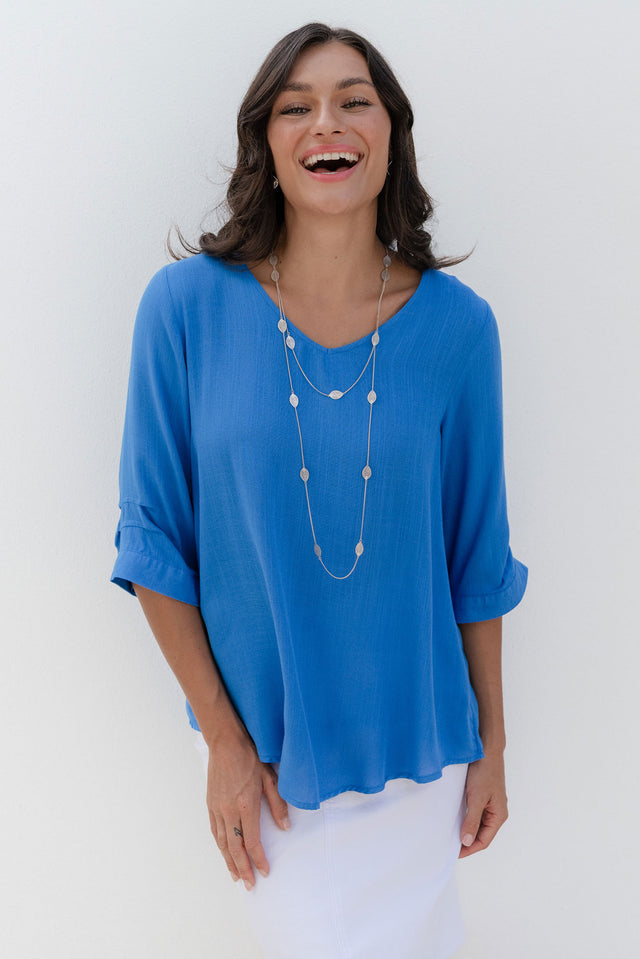 Gomez Cobalt Button Top