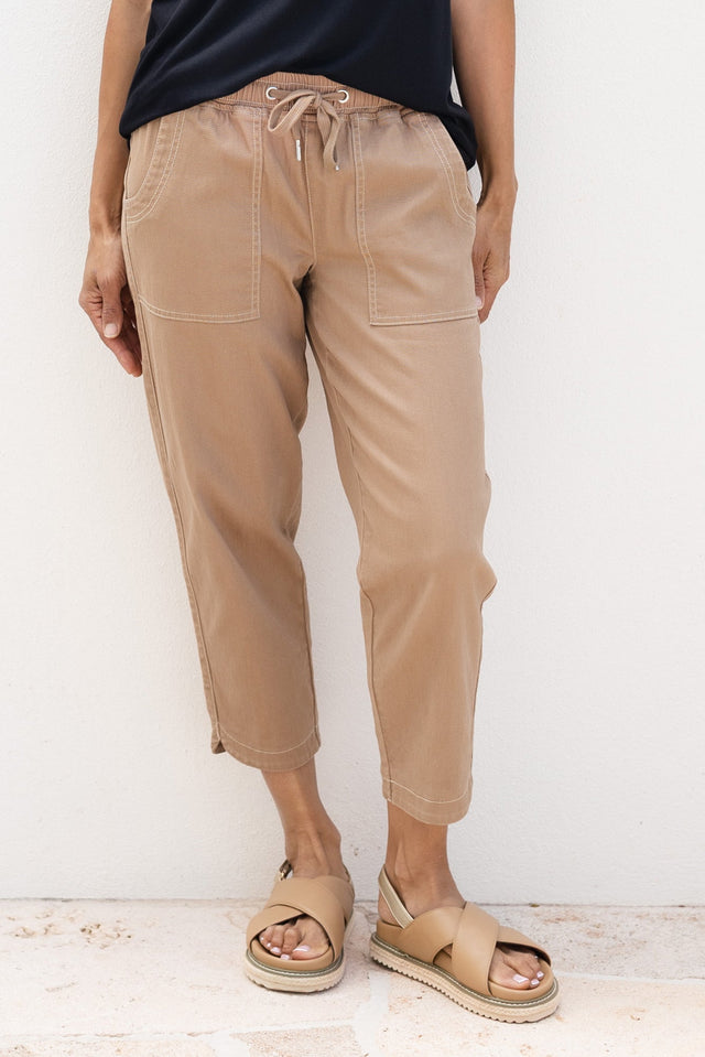 Eliana Mocha Cotton Stretch Jeans,Lifestyle