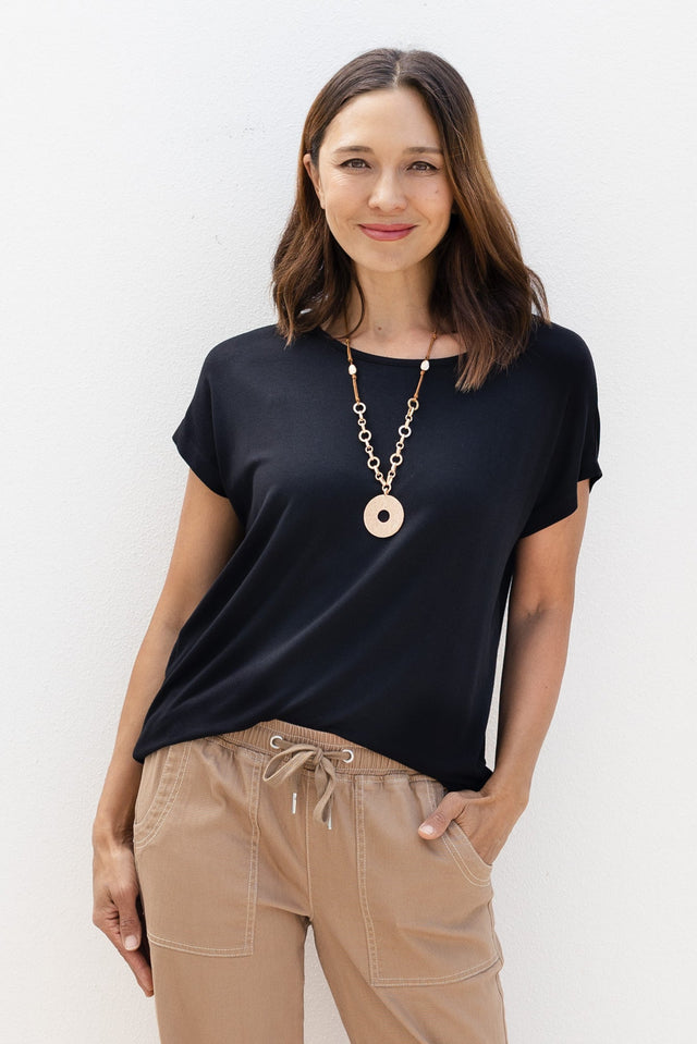 Newton Black Drape Tee,Lifestyle