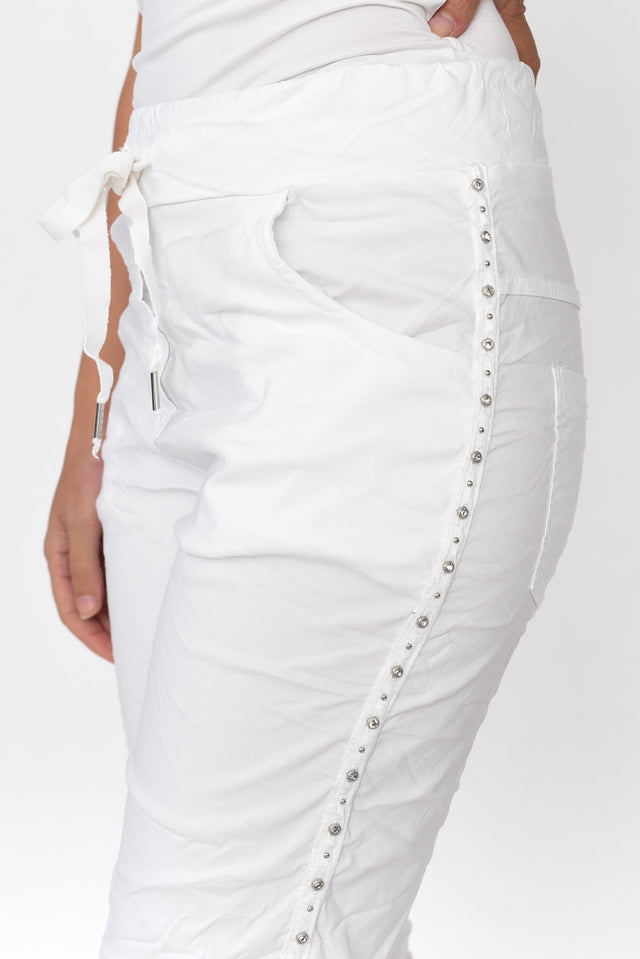 Rhonda White Embellished Shorts image 3