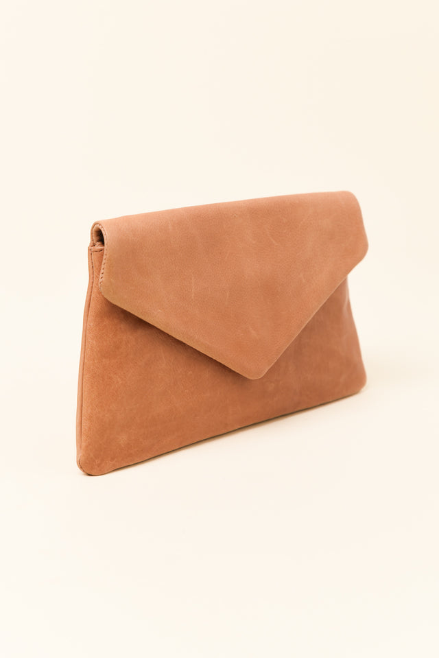 Riley Tan Leather Clutch image 3