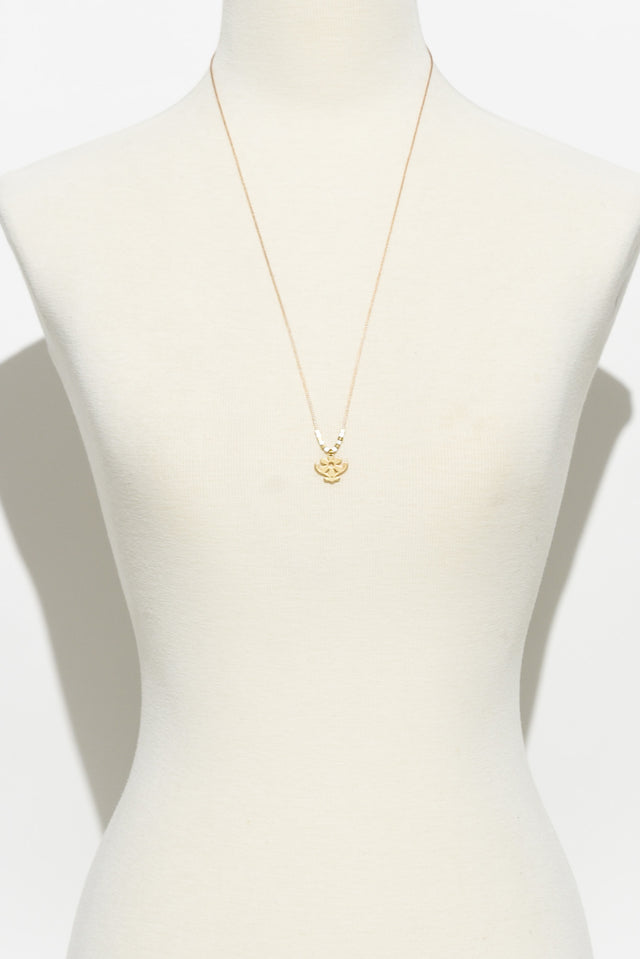 Riya Gold Daisy Pendant Necklace image 2