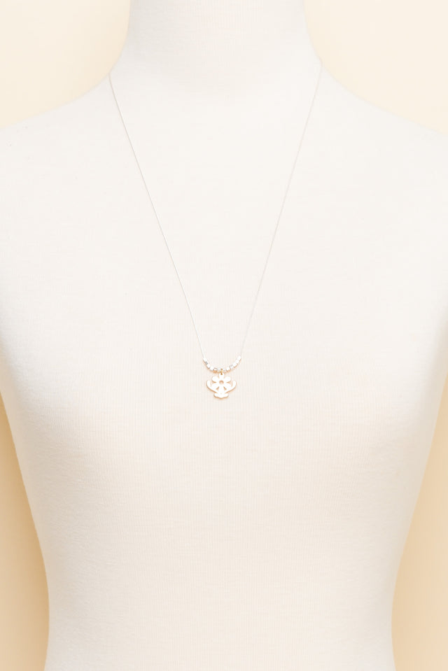 Riya Gold Daisy Pendant Necklace image 2