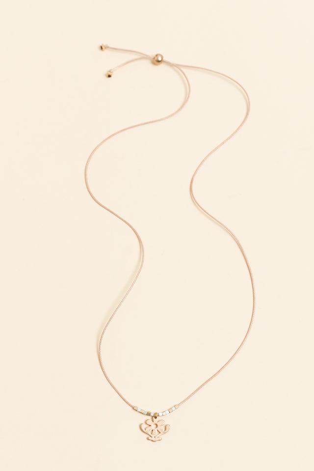 Riya Gold Daisy Pendant Necklace image 1