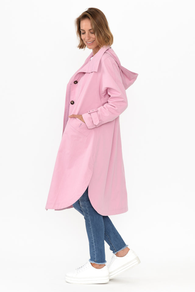 Rosalia Pink Trench Coat image 5