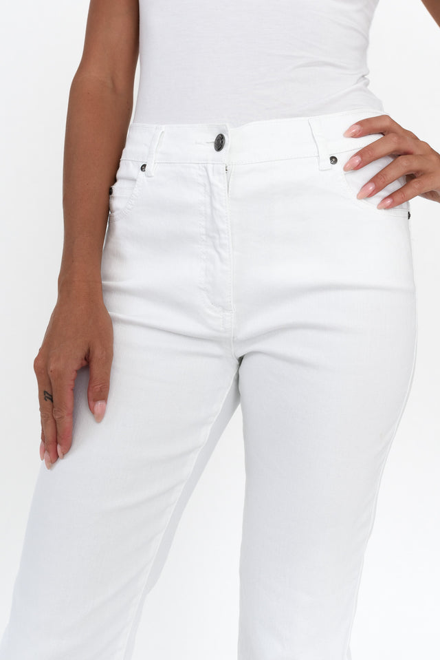 Rosanna White Denim Cropped Jeans image 7