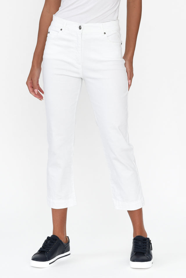 Rosanna White Denim Cropped Jeans