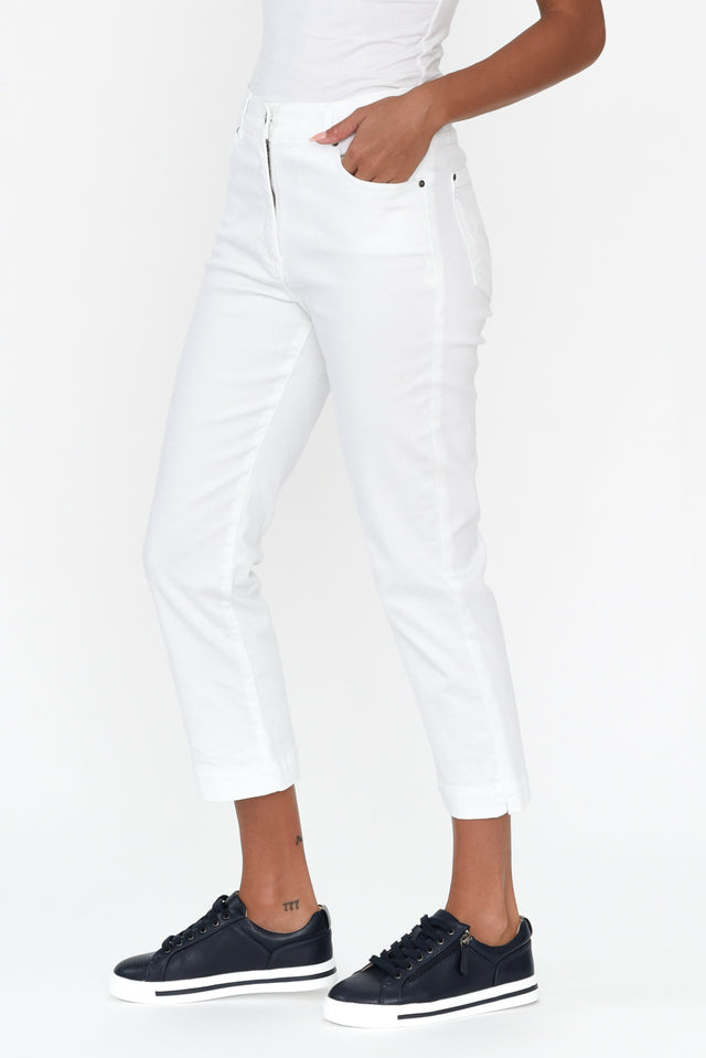 Rosanna White Denim Cropped Jeans image 4
