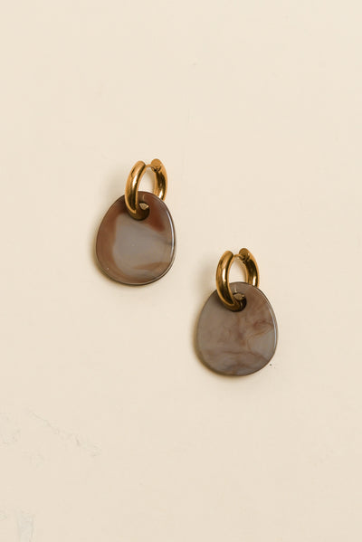 Rumi Natural Hoop Earrings