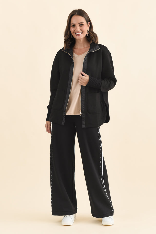 Sabi Black Zip Sweatshirt image 7