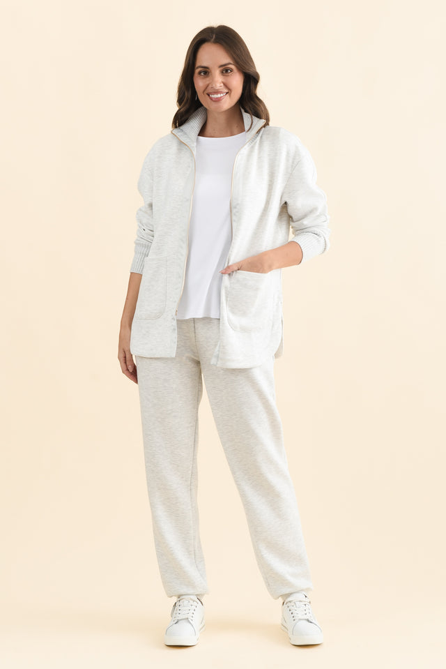 Sabi Grey Zip Sweatshirt