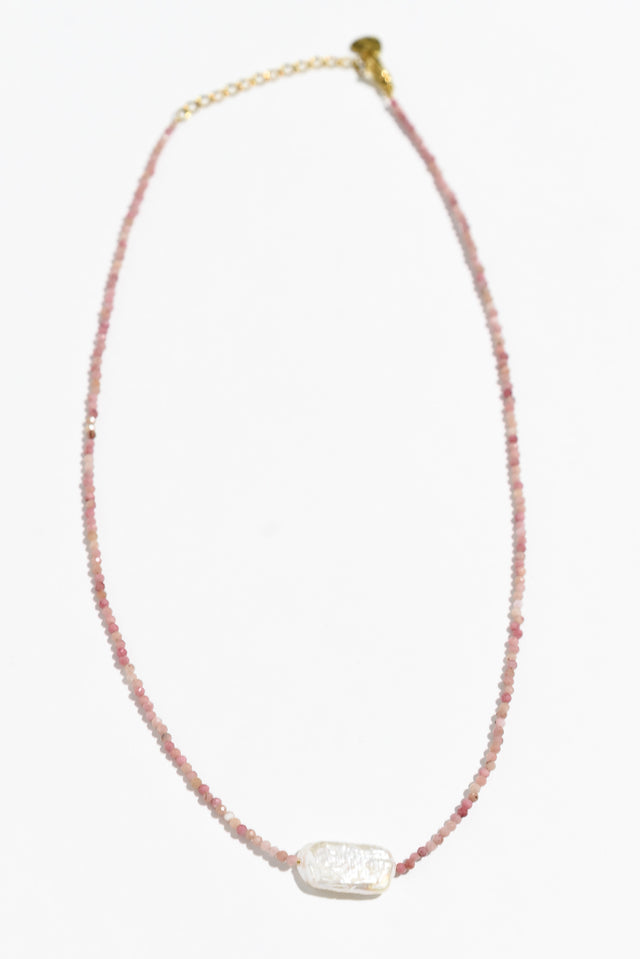 Sado Pink Beaded Pearl Necklace