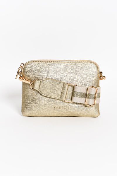 Sally Gold Mini Crossbody Bag